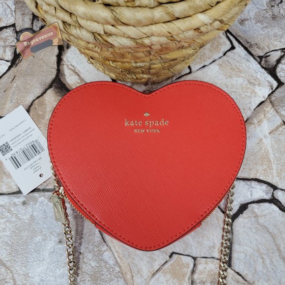 #bagsavenue fast ship  Cherry Pepper Red Love Shack Mini valentine kate spade - Picture 7 of 8